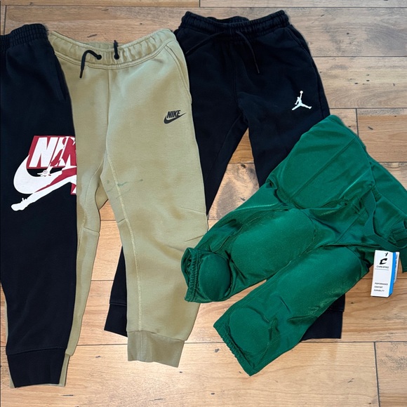 Excellent lot boys jiggers pants Jordan Nike size medium 8/10 - Picture 3 of 6